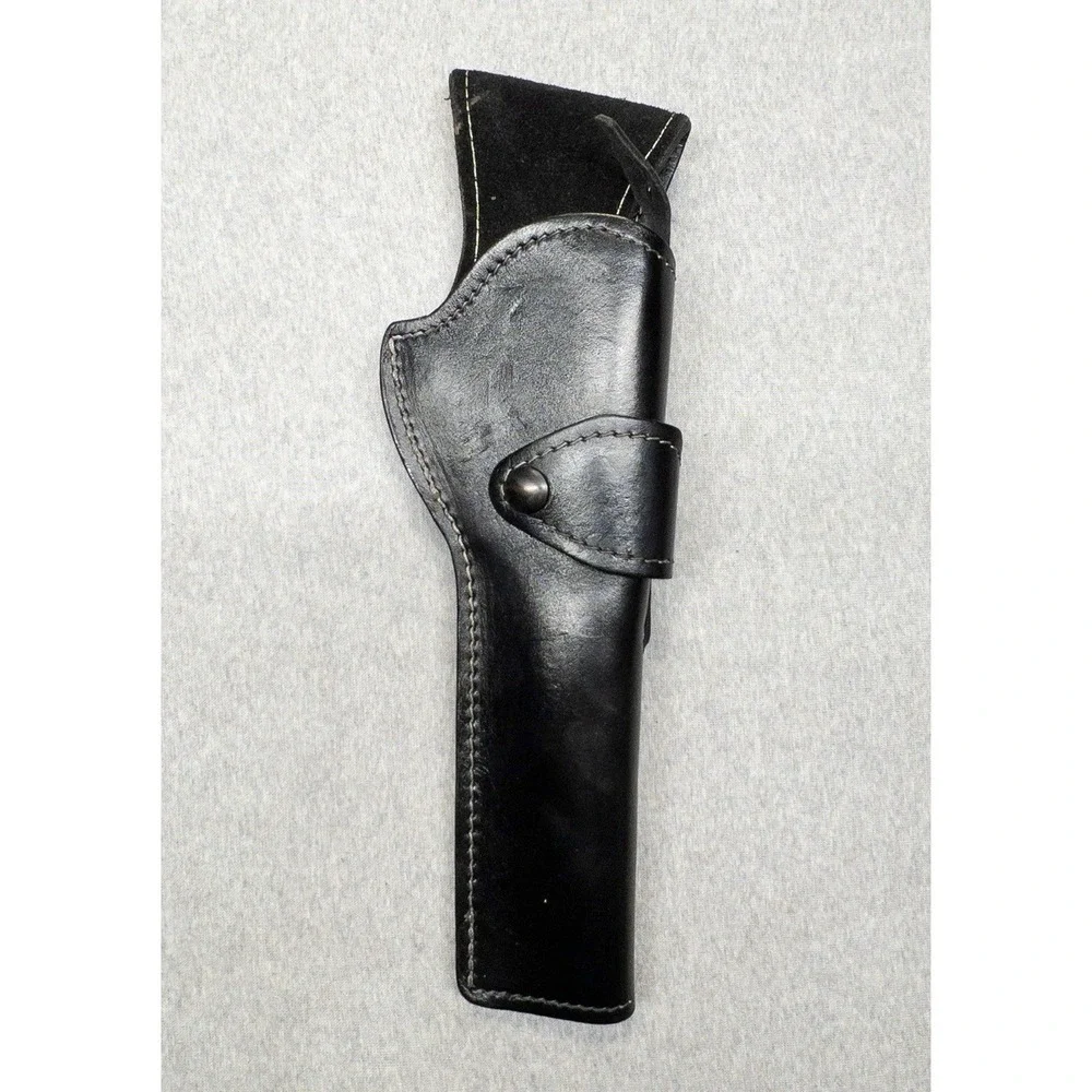 Vtg Black Leather Holster 12